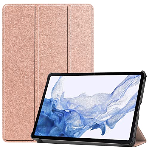 Boleyi Tablet Hülle für Samsung Galaxy Tab S8, Slim Schutzhülle Hochwertiges PU Schlank Leder Hülle, mit Ständer Funktion, für Samsung Galaxy Tab S8 Zoll Modell,Blauer Himmel von Boleyi