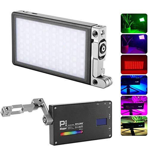 Boling BL-P1Schraube LED-Videoleuchte 2500-8500K 12W LED RGB für Kamera-Camcorder 9 Allgemeine Szenariosimulationen 360 ° Vollfarbe CRI 96 Aluminium Aviation Pocket Size von Boling