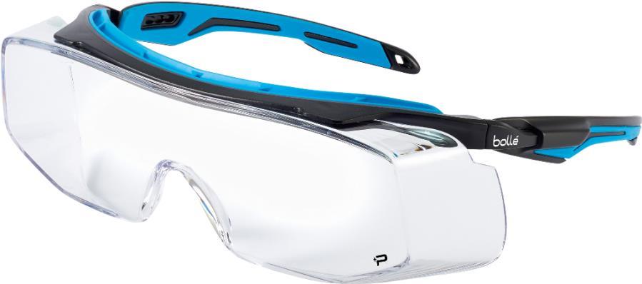 bolle Überbrille TRYON OTG klar kratzfest Rahmen blau-schwarz (TRYOTGPSI) von Bolle