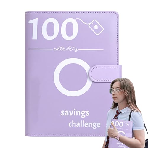 100-Spar-Challenge-Ordner, Cash Binder Spar-Herausforderung, Budget Planner, Geld Sparen Challengers Geldsparmappe, 100-Tage-Budget-Organizer für Banknoten, Bargeld, Münzen, Rechnungen 100-Spar-Challenge-Ordner, Cash Binder Spar-Herausforderung, Budget Planner, Geld Sparen Challengers Geldsparmappe, 100-Tage-Budget-Organizer für Banknoten, Bargeld, Münzen, Rechnungen von Bollisate