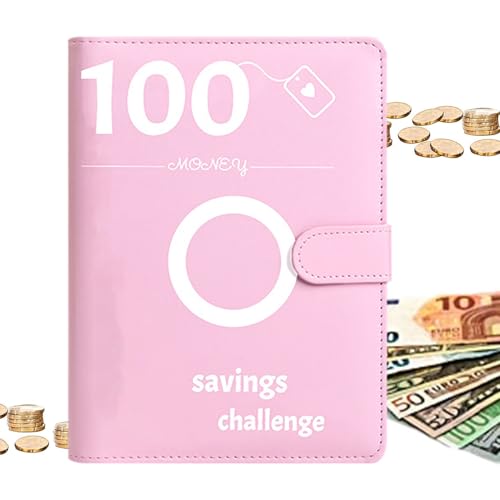 100-Spar-Challenge-Ordner, Cash Binder Spar-Herausforderung, Budget Planner, Geld Sparen Challengers Geldsparmappe, 100-Tage-Budget-Organizer für Banknoten, Bargeld, Münzen, Rechnungen 100-Spar-Challenge-Ordner, Cash Binder Spar-Herausforderung, Budget Planner, Geld Sparen Challengers Geldsparmappe, 100-Tage-Budget-Organizer für Banknoten, Bargeld, Münzen, Rechnungen von Bollisate