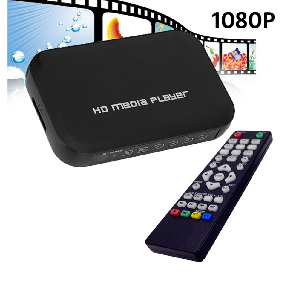Bolwins A28C USB SD MMC HDMI VGA AV YPbPr Media Player +IR Fernbedienung 1080p Kompaktanlage von Bolwins