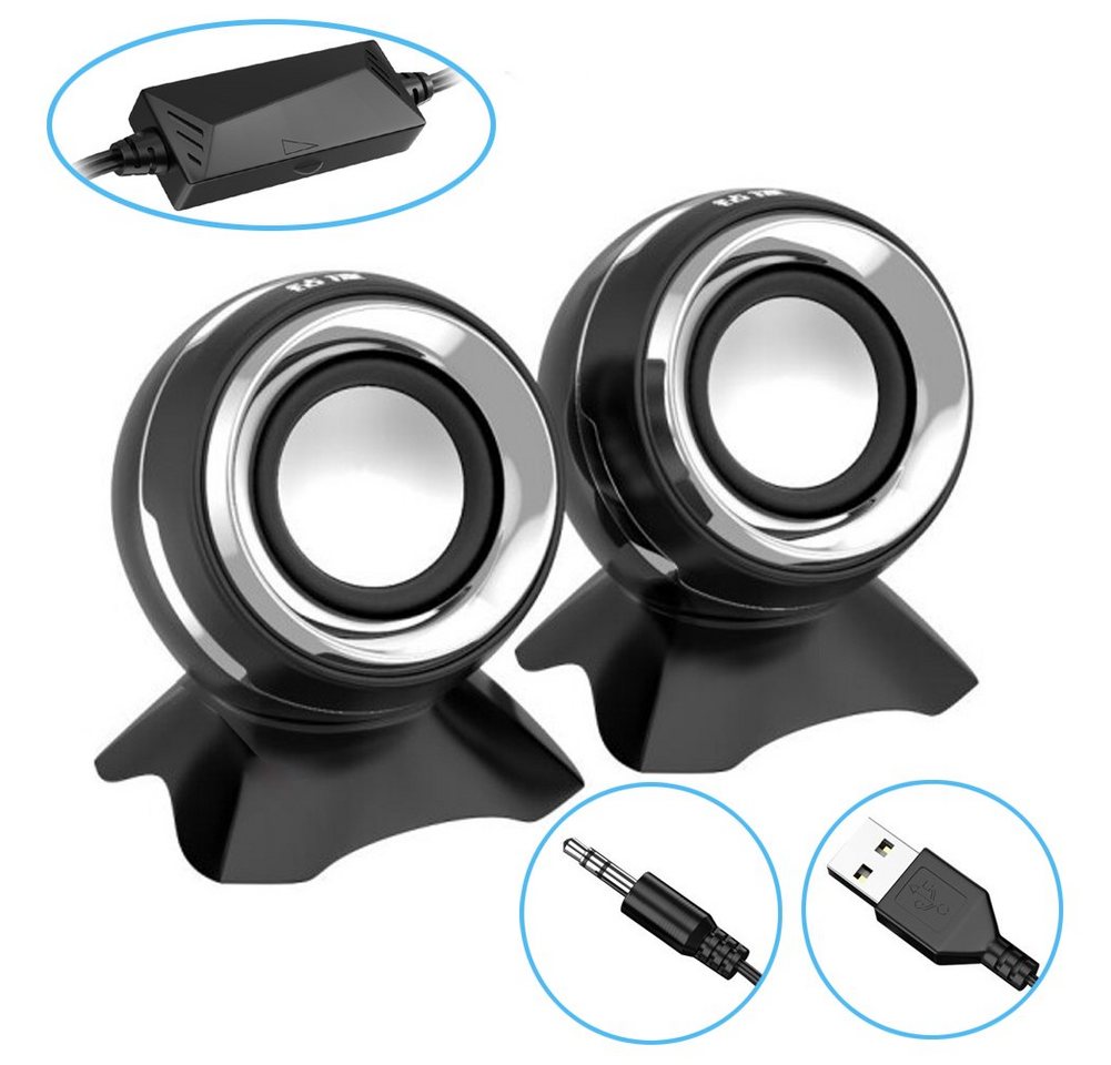 Bolwins A47D 6W mini tragbarer PC Lautsprecher boxen über 3.5mm USB für Laptop PC-Lautsprecher Bolwins A47D 6W mini tragbarer PC Lautsprecher boxen über 3.5mm USB für Laptop PC-Lautsprecher von Bolwins