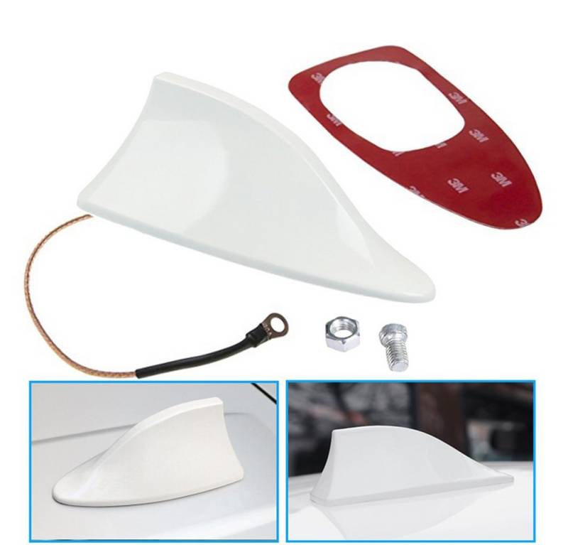 Bolwins A65C Universal Auto Shark Hai Antenne Dachantenne Haifisch Hochglanz Dachantenne von Bolwins
