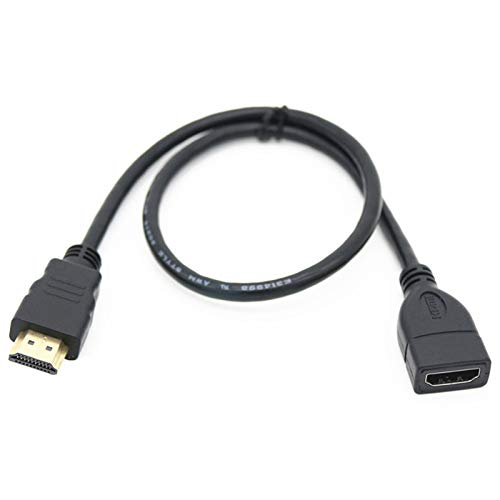 Bolwins B40S HDMI Verlängerungskabel Adapter HDMI Stecker auf Buchse passend für PC TV Monitor 30cm von Bolwins