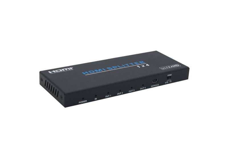 Bolwins C06C HDMI 1x4 Splitter Verteiler Adapter EDID HDCP für Monitor TV Audio- & Video-Adapter von Bolwins