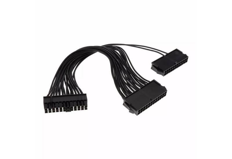 Bolwins C41 24pin Dual PSU Mainboard Netzteil PC Verlängerungskabel Adapter Computer-Kabel von Bolwins