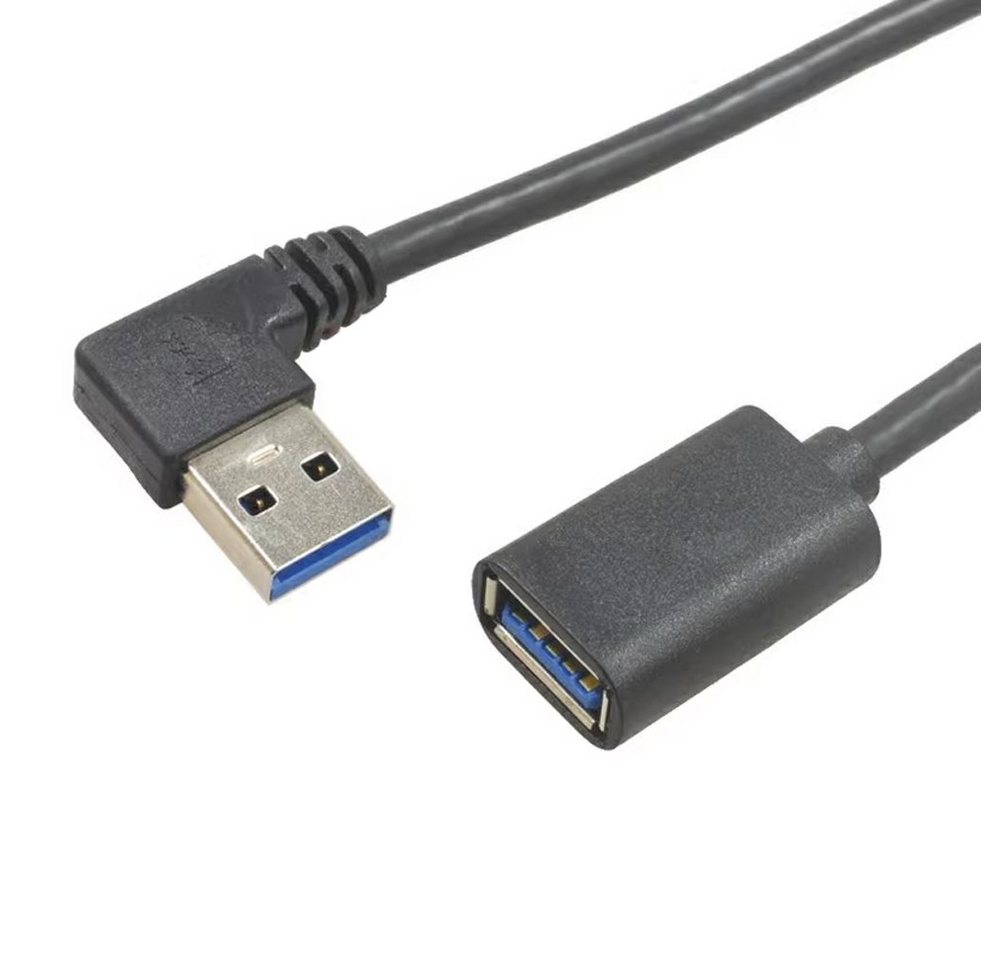 Bolwins D82 USB 3.0 Verlängerungskabel Kabel Adapter links abgewinkelt 30cm USB-Kabel von Bolwins