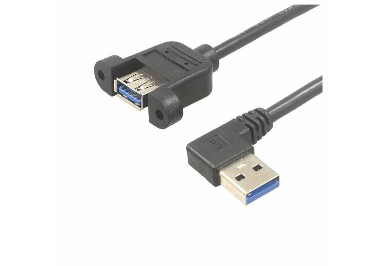 Bolwins F10 USB 3.0 Verlängerungskabel Adapter USB A Stecker 90° nach links USB-Kabel von Bolwins