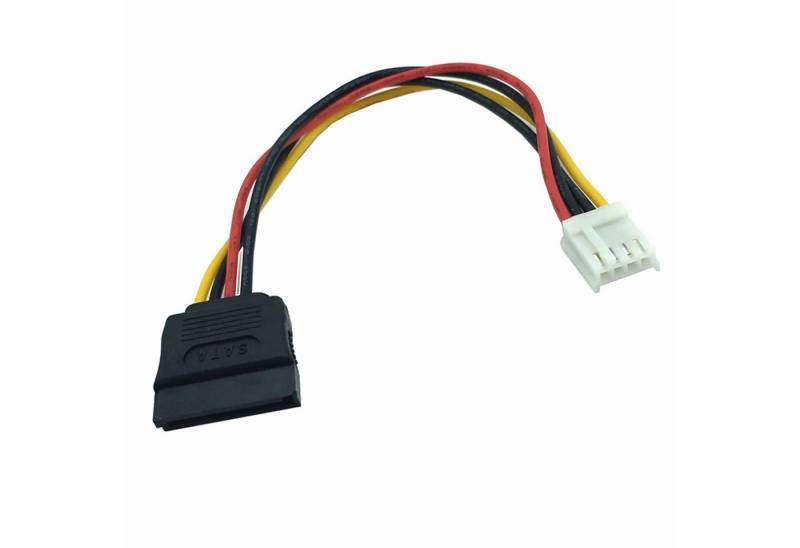 Bolwins F54 Stromkabel Adapter Floppy 4pin Strom Power auf SATA 15pin Buchse Computer-Kabel von Bolwins