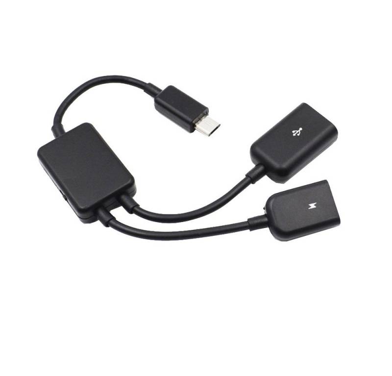 Bolwins F64 micro USB zu USB 2.0+ micro USB OTG Kabeladapter für Maus Tastatur Smartphone-Kabel von Bolwins
