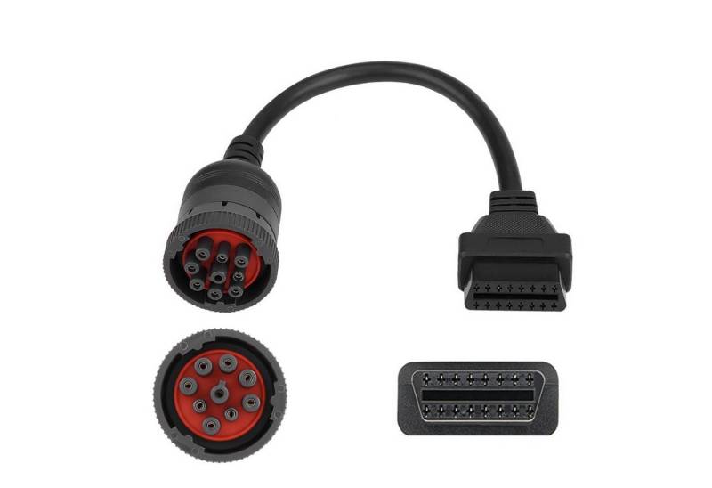 Bolwins F98C LKW J1939 9Pin Kabel Adapter auf OBD2 Truck Diagnistic Connector Elektro-Kabel von Bolwins