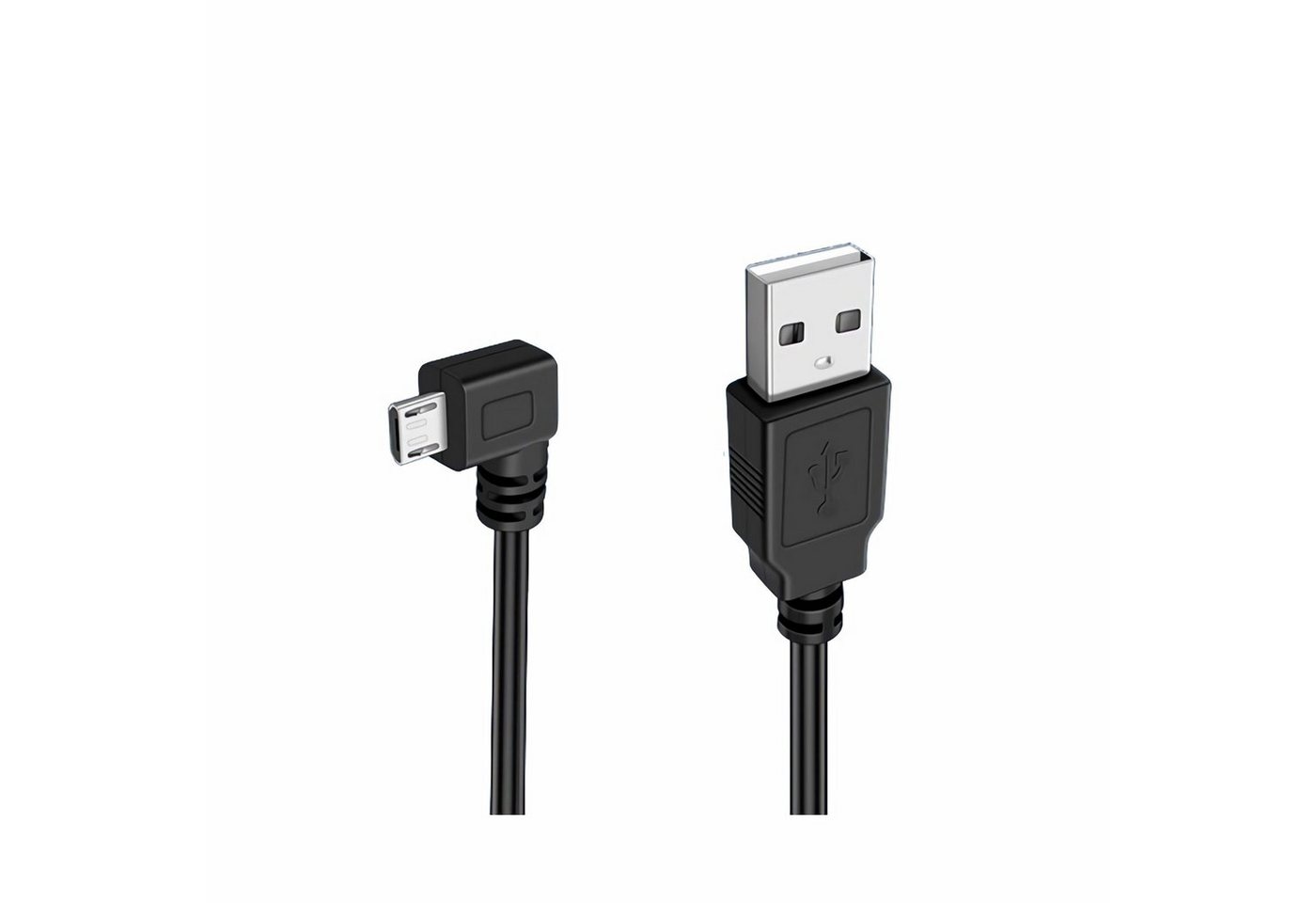 Bolwins G12 USB A auf Micro B Stecker Adapter nach links abgewinkelt Kabel 1m Computer-Kabel von Bolwins