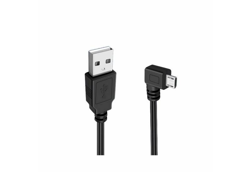 Bolwins G13 USB A auf Micro B Stecker Adapter nach rechts abgewinkelt Kabel 1m Computer-Kabel von Bolwins
