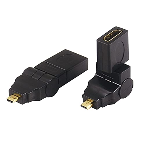 Bolwins G40S 360° Drehbarer Micro HDMI auf HDMI Adapter – Micro HDMI Stecker auf HDMI 2.0 Buchse, HD- und 3D-Unterstützung, Vergoldete Anschlüsse, Kompatibel mit Smartphones, Tablets, Kameras Bolwins G40S 360° Drehbarer Micro HDMI auf HDMI Adapter – Micro HDMI Stecker auf HDMI 2.0 Buchse, HD- und 3D-Unterstützung, Vergoldete Anschlüsse, Kompatibel mit Smartphones, Tablets, Kameras von Bolwins