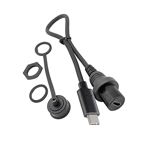 Bolwins G57S USB-C Panel Flush Mount Kabel – USB 3.1 Typ C auf USB 3.0 Buchse Verlängerungskabel für Auto, Boot, Motorrad, LKW – 30 cm Kabellänge für eleganten Einbau Bolwins G57S USB-C Panel Flush Mount Kabel – USB 3.1 Typ C auf USB 3.0 Buchse Verlängerungskabel für Auto, Boot, Motorrad, LKW – 30 cm Kabellänge für eleganten Einbau von Bolwins