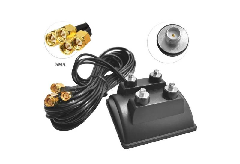 Bolwins G72C 3m WIFI 4x SMA Kabel Antenne Verlängerungskabel Adapter Standfuss WLAN-Antenne von Bolwins