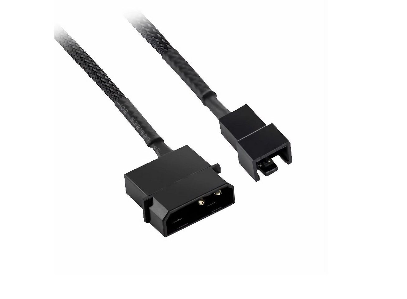 Bolwins H28 4pin Molex Stecker auf 3p/4pin Adapterkabel für Computer PC Lüfter Computer-Kabel von Bolwins