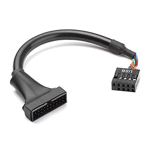 Bolwins H62S USB 20 Pin auf 9 Pin Kabel, USB 3.0 20pin Buchse auf USB 2.0 Motherboard intern 9pin Buchse Kabel Adapter von Bolwins