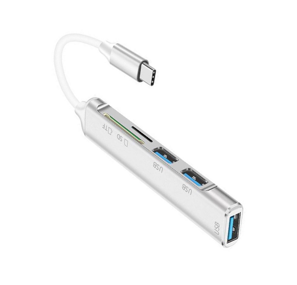 Bolwins H71 5in1 MultiPort USB Hub 3.0 USB-C SD TF Kartenleser Adapter Kabel Computer-Kabel von Bolwins