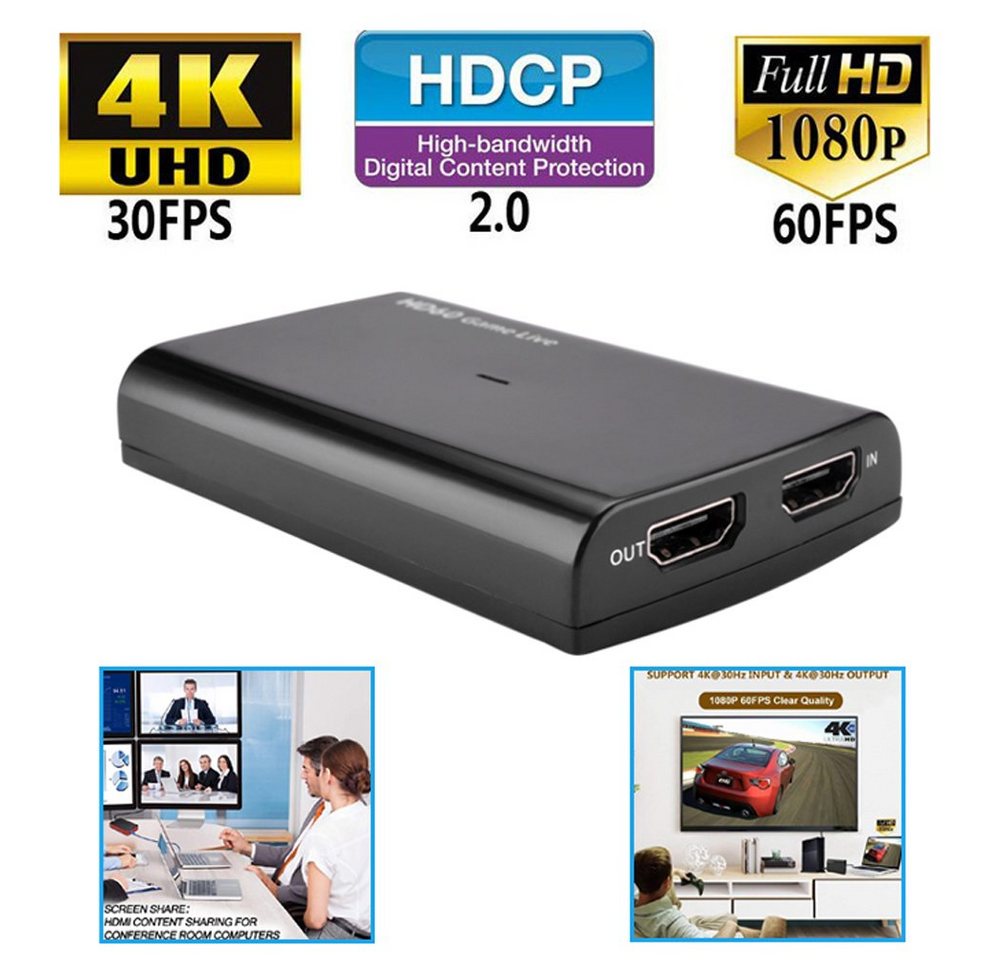 Bolwins I13D USB 3.0 HDMI Video Game Capture Recorder Videoaufnahme Rekorder Netzwerk-Videorecorder von Bolwins