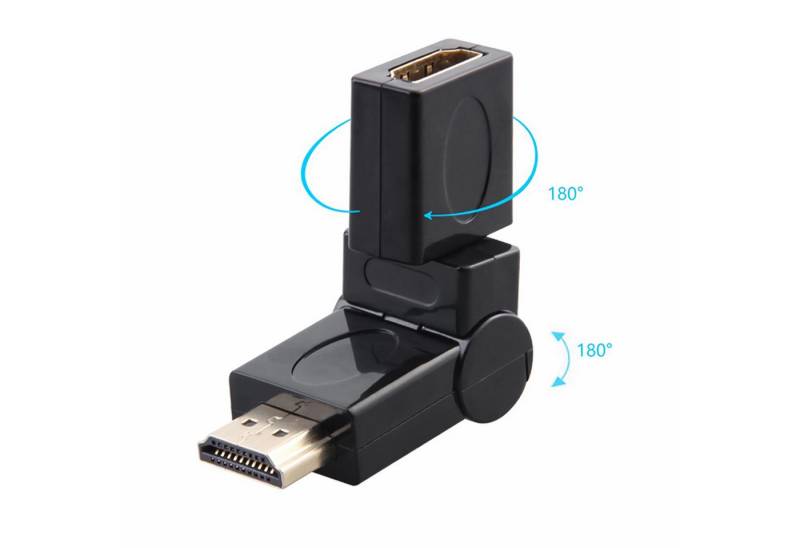 Bolwins I30 HDMI Adapter Verlängerung Winkelstecker 90°/270° HDMI Extender TV HDMI-Adapter von Bolwins