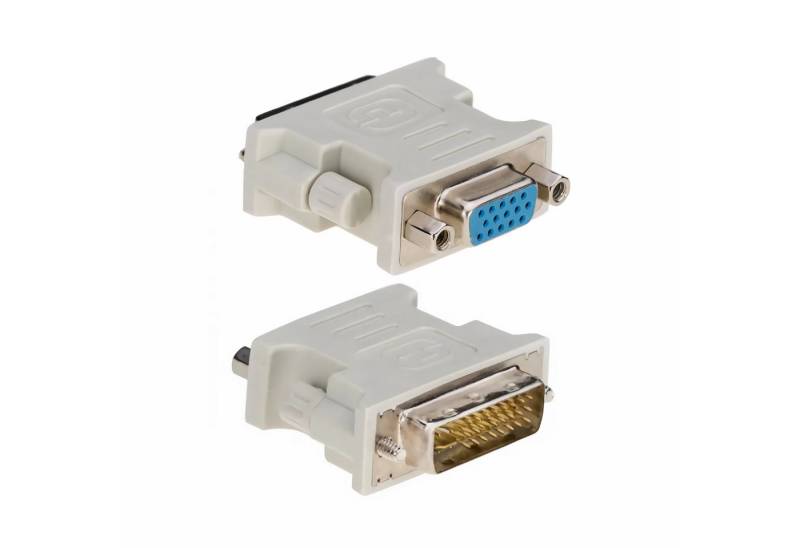 Bolwins J08 DVI zu VGA Adapter DVI-I (24+5) Stecker - VGA Buchse 15pol für PC Computer-Adapter von Bolwins