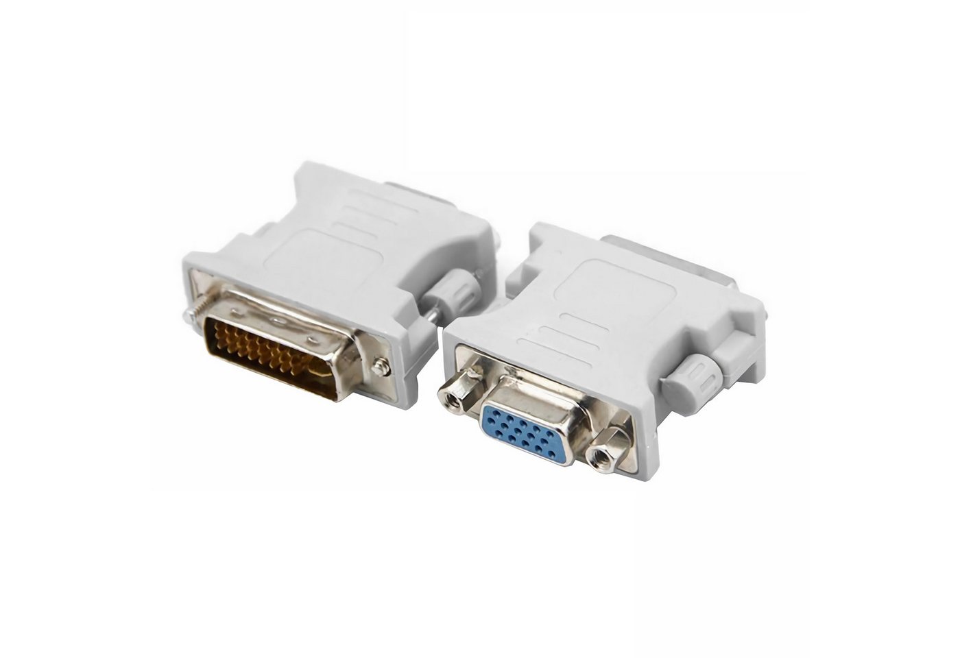 Bolwins H63 DVI zu VGA Adapter DVI-D (24+1) Stecker - VGA Buchse 15pol für PC Computer-Adapter von Bolwins