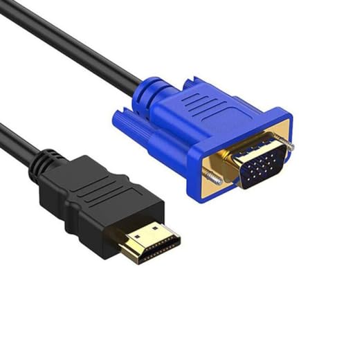 Bolwins J17S HDMI auf VGA Kabel Adapter AV Kabel auf HDMI Video Kabel HDMI-Stecker Kompatibel mit Computer, Desktop, Laptop, PC, Monitor, Projektor, HDTV 1,8m von Bolwins