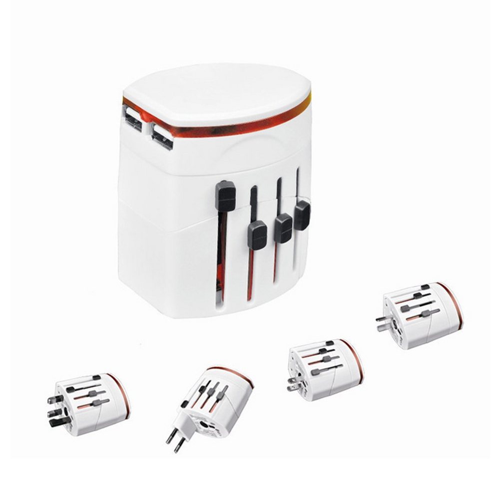 Bolwins J35C 150 Länder Reise Adapter Weltreisestecker Steckdose 2x USB 5V/1A Universal-Ladegerät Bolwins J35C 150 Länder Reise Adapter Weltreisestecker Steckdose 2x USB 5V/1A Universal-Ladegerät von Bolwins