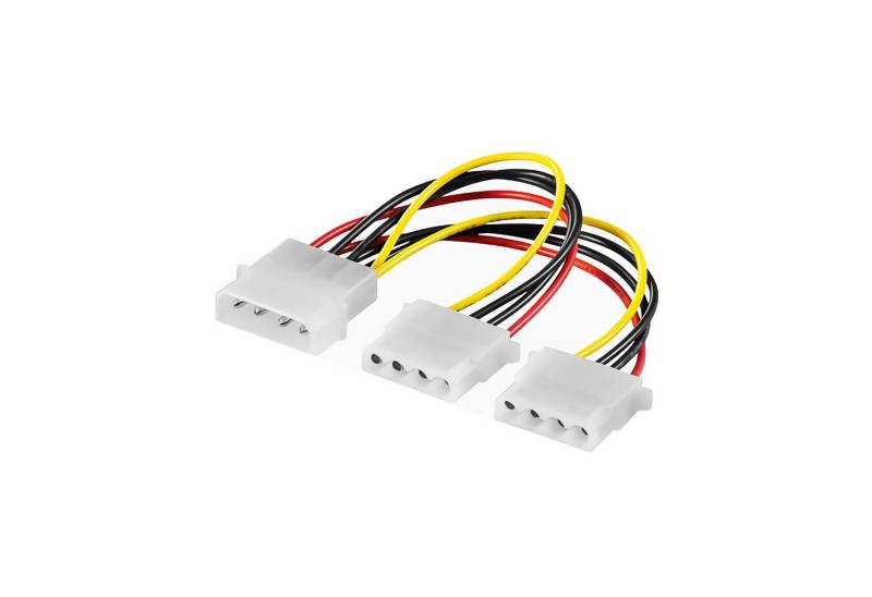 Bolwins K15 Kabel IDE Stromkabel 2x 4pin Molex Buchse an 4pin Molex Stecker PC Computer-Kabel von Bolwins