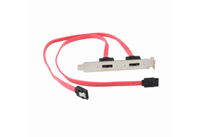 Bolwins K41 eSATA Slotblech 2x eSATA 7pin Buchse auf intern SATA 7pin Stecker Computer-Kabel von Bolwins