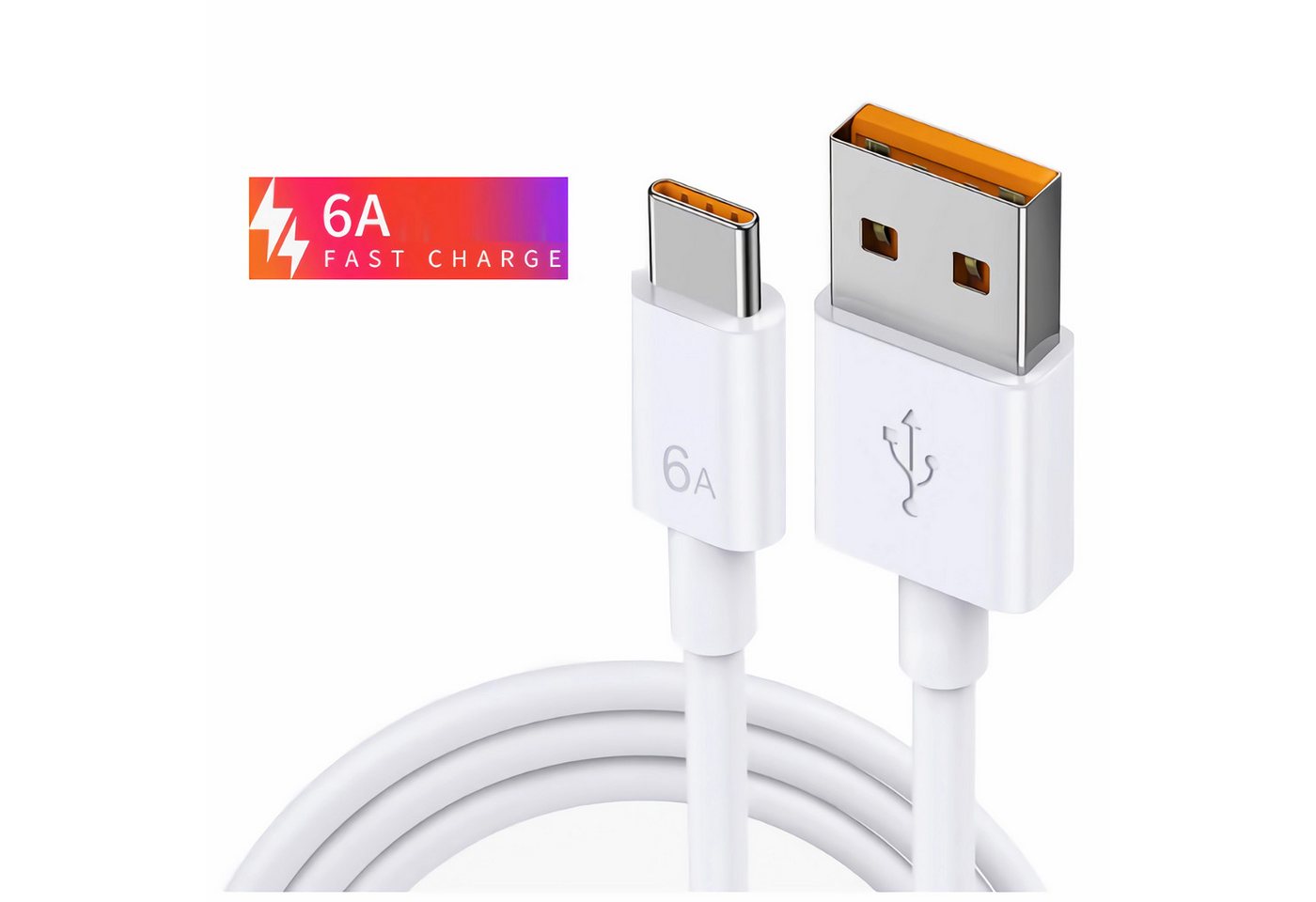 Bolwins K44 USB Kabel 3.0 A - USB C Stecker Datenkabel Schnell Ladekabel 6A USB-Kabel Bolwins K44 USB Kabel 3.0 A - USB C Stecker Datenkabel Schnell Ladekabel 6A USB-Kabel von Bolwins