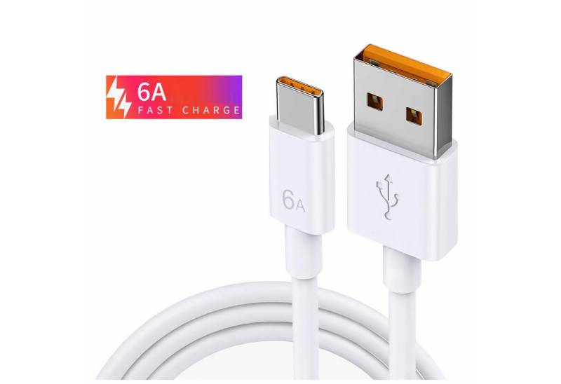 Bolwins K44 USB Kabel 3.0 A - USB C Stecker Datenkabel Schnell Ladekabel 6A USB-Kabel von Bolwins