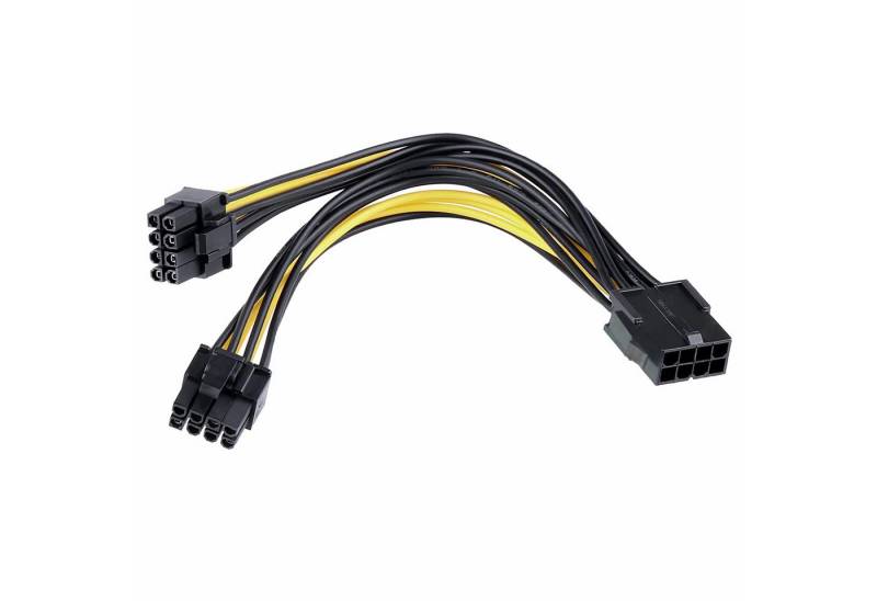 Bolwins L28 8pin PCIe auf 2x 8pin (6+2) Grafikkarte Stromkabel PCI-E Adapter Computer-Kabel von Bolwins