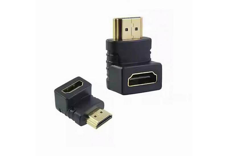 Bolwins M23 HDMI Adapter Stecker zu Buchse Adapter 90° HDMI Extender TV Beamer HDMI-Adapter von Bolwins
