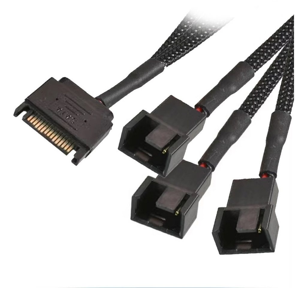 Bolwins P03 SATA Stecker zu 3p/4p Adapterkabel 3x Verteiler Computer PC Lüfter Computer-Kabel Bolwins P03 SATA Stecker zu 3p/4p Adapterkabel 3x Verteiler Computer PC Lüfter Computer-Kabel von Bolwins