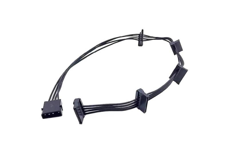 Bolwins P37C Festplatte Strom Kabel Adapter IDE Molex 4Pin zu 5x SATA PC 60cm Computer-Kabel, (60 cm) von Bolwins