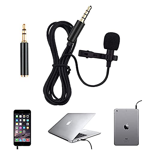 Bolwins P85CS Lavalier Aufsteckmikrofon Mikrofon 3.5mm Universal Externes Mikrofon Smartphone Tablet PC Laptop Mic Für Auto Stereo Professionelles tragbares Mikrofon von Bolwins