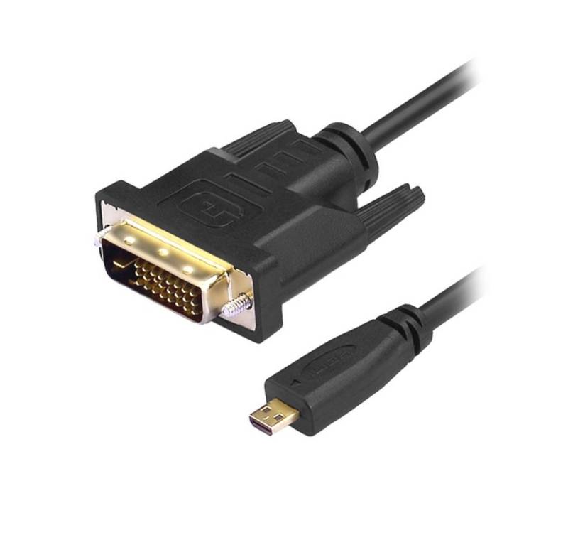 Bolwins R08 Micro HDMI auf DVI Kabel Micro HDMI 1.4 auf DVI 24+1 Stecker 1,8m Computer-Kabel von Bolwins