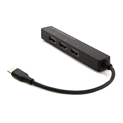 D33S Docking Station USB Typ C USB 2.0 OTG Hub + 3.5mm AUX Audiobuchse Data Kabel Adapter für PC/Mac/Laptop/Tablet/Smartphone, OTG-fähig externer USB-Verteiler, andere Typ-C-Geräte von Bolwins