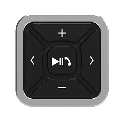 D62CS Button Bluetooth 5.0 Fernbedienung Remote Kontroller mit Halterung - Auto Media Button Lenkradfernbedienung Bluetooth fürs Lenkrad zum Musiksteuern, Telefonieren kompatibel mit iOS und Android von Bolwins