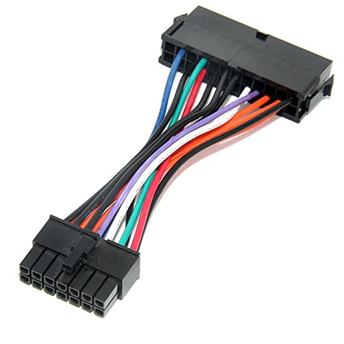 F36S 24pin auf 14pin Stromkabel Adapter für Lenovo Medion ATX Netzteil Mainboard / 24 Pin Buchse auf 14Pin Stecker Versorgung Kabel für 10PIN Motherboard 13 cm von Bolwins