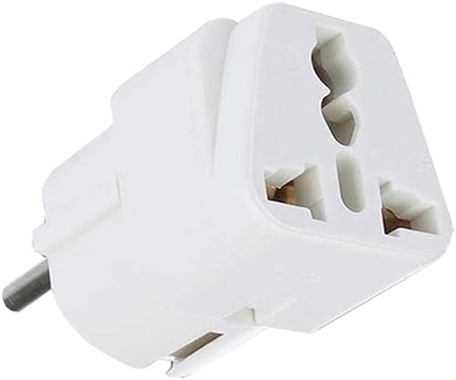 H52CS Reiseadapter auf EU Reisestecker von UK/USA zu EU Stecker Adapter Steckdosenadapter Weltweit, EU Steckdosen Adapter Reiseadapter für US/UK/China für Geräte mit deutschem Stecker von Bolwins