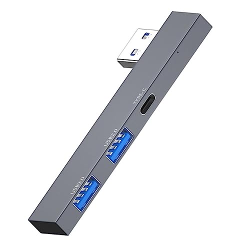 H80S USB Hub 3.0, 3 Port USB Splitter mit 1x USB 3.0 A 1x USB 2.0 1x Typ C Buchse 3 in 1 Splitter für Laptop Computer USB Flash Drives schnelle Datenübertragung von Bolwins