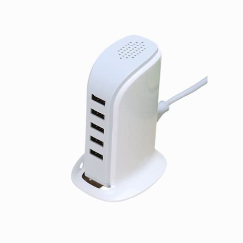 Bolwins I21CS 5-Port USB Ladegerät, 20W Ladegerät mit Standfuß, Mehrfach USB Ladestation für Handy und Geräte, Schnelllade-Netzteil für mehrere Geräte von Bolwins