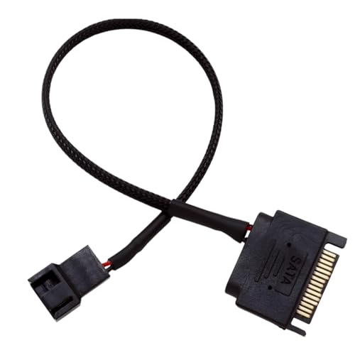 I37S SATA 15 Pin auf 3 Pin/4 Pin PC-Gehäuse Lüfter Netzadapter Kabel auf Lüfter Adapter Stromkabel 15 Pin SATA auf 3 Pin/4 Pin 12V Computer Gehäuse Lüfter Stromkabel für CPU-Lüfter,Motherboard von Bolwins