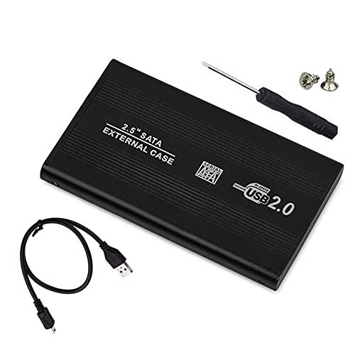 I49CS Festplattengehäuse 2,5 Zoll USB 2.0 SATA Festplatten Gehäuse Box SATA SSD und HDD mit USB Kabel Festplatte Extern Case von Bolwins