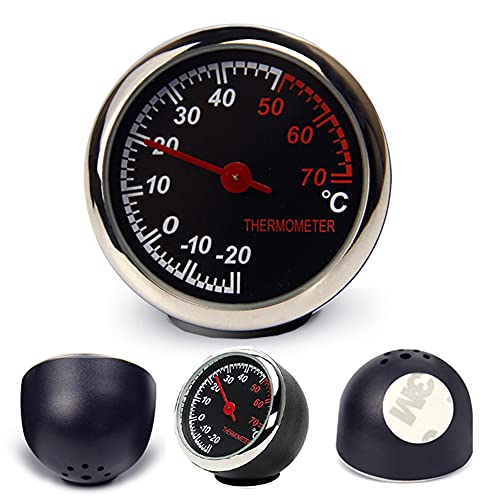 R29CS KFZ Auto Thermometer – Mechanisches Analog-Thermometer mit Zeiger, Anti-Kratzer, hohe Transparenz & Haltbarkeit, Temperaturmessgerät für Auto, Büro und Keller von Bolwins