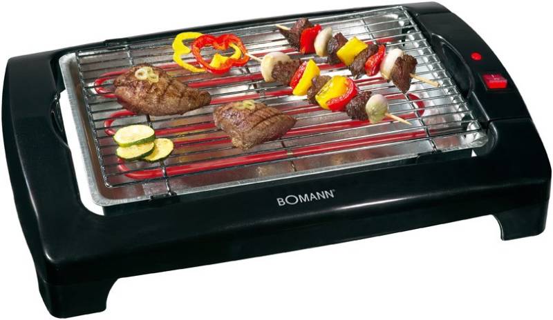 BQ 1240 CB Barbecue-Tischgrill schwarz von Bomann
